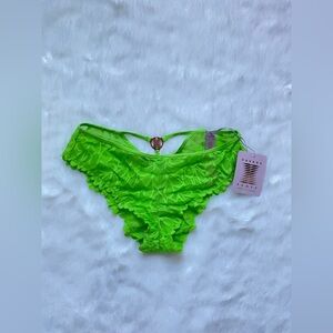 Savage X Fenty Vibrant Green Lace Panties